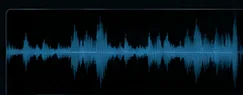 Audiowellenform beim Mastering